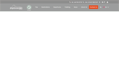 Desktop Screenshot of explorandes.com